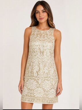Lilly Pulitzer Largo Seahorse Lace Shift Dress